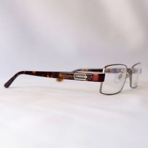 AUTHENTIC BVLGARI Vintage Deadstock Tortoise 90s Rectangle Eyeglasses Frames for both Women and Men / Bulgari Lunettes / Bulgari Eyeglasses