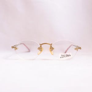 AUTHENTIC Jean Paul Gaultier 55-4172 Vintage Eyeglasses | 90s Deadstock Frame | Made in Japan | Rare Designer Collectible | Silver Frame