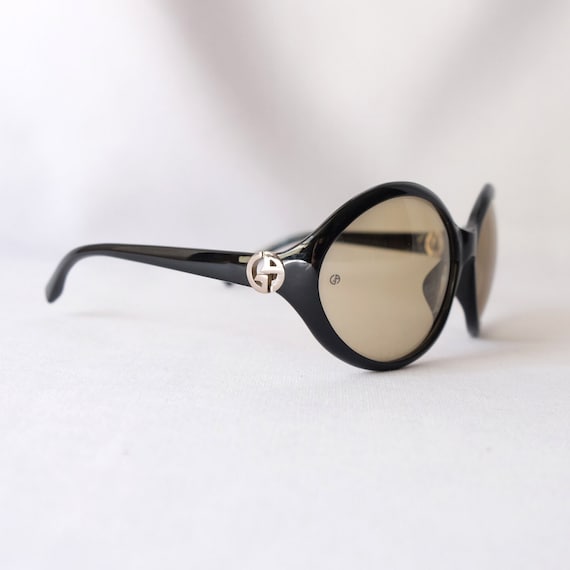 AUTHENTIC Giorgio Armani Y2K Deadstock Round Oversize Black