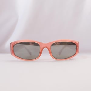 Vintage Ray-Ban W2529 B&L Rituals Salmon Pink Rectangular Sunglasses