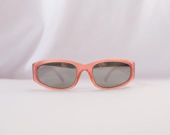 Vintage Ray-Ban W2529 B&L Rituals łososiowo-różowe prostokątne okulary przeciwsłoneczne