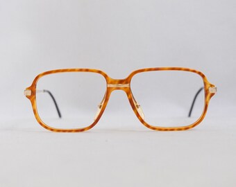AUTHENTIC 80s Dunhill Gold Frame Glasses for Men/ Vintage Tortoise Gold Plated Oversize Luxury Glasses
