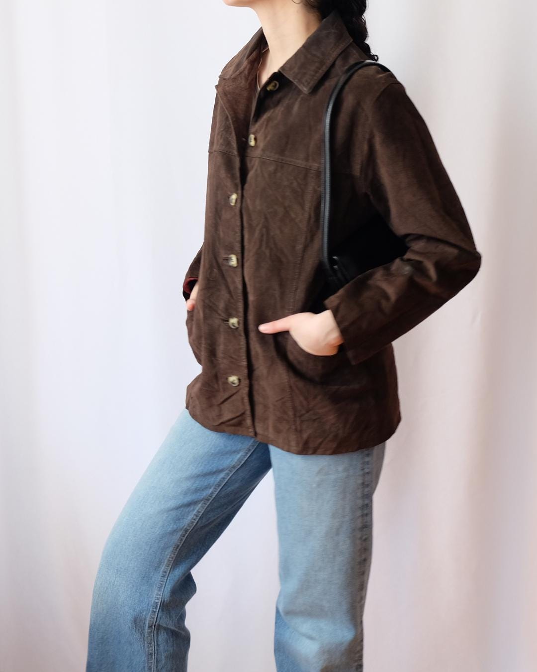 90s Suede Jacket - Etsy