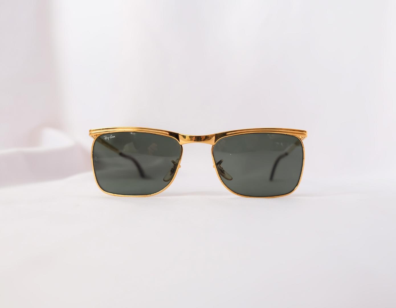 Vintage Ray-ban Signet DLX Mens Gold Sunglasses – B&L G-15 