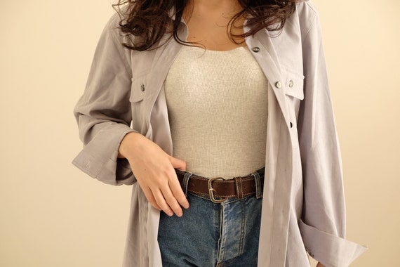 Vintage 80s Women Oversized Shirt / Vintage Womens