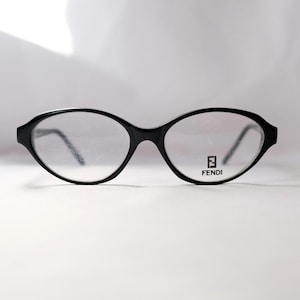 FENDI Vintage Authentic Black Secretarty Bayonetta Deadstock Glasses MOD VL 7561