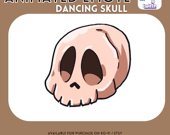 Gesto animado de calavera bailando, Halloween, fiesta, otoño, espeluznante, horror, divertido, baile, YouTube, Twitch, Discord, lindo