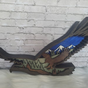 Eagle Multilayer Wood Wall hanging
