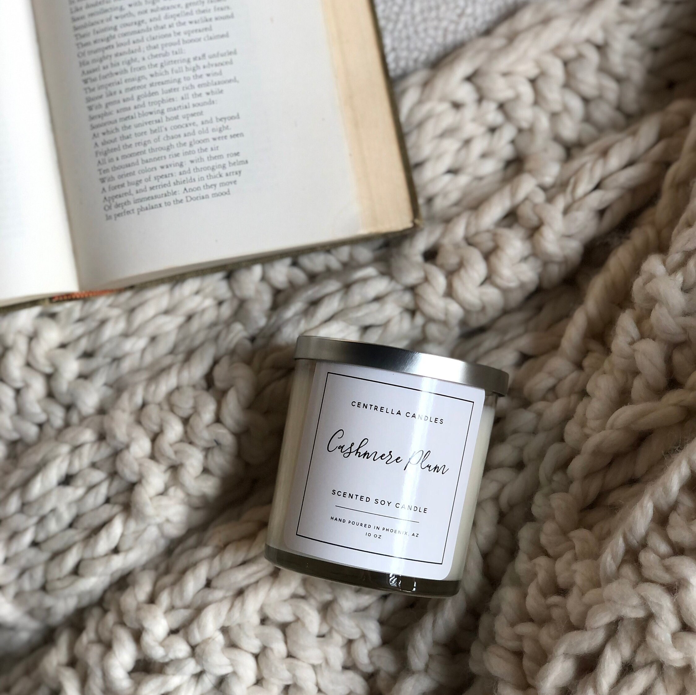 Cashmere Plum Soy Candle