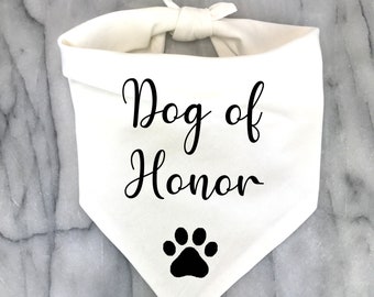 dog of honour bandana