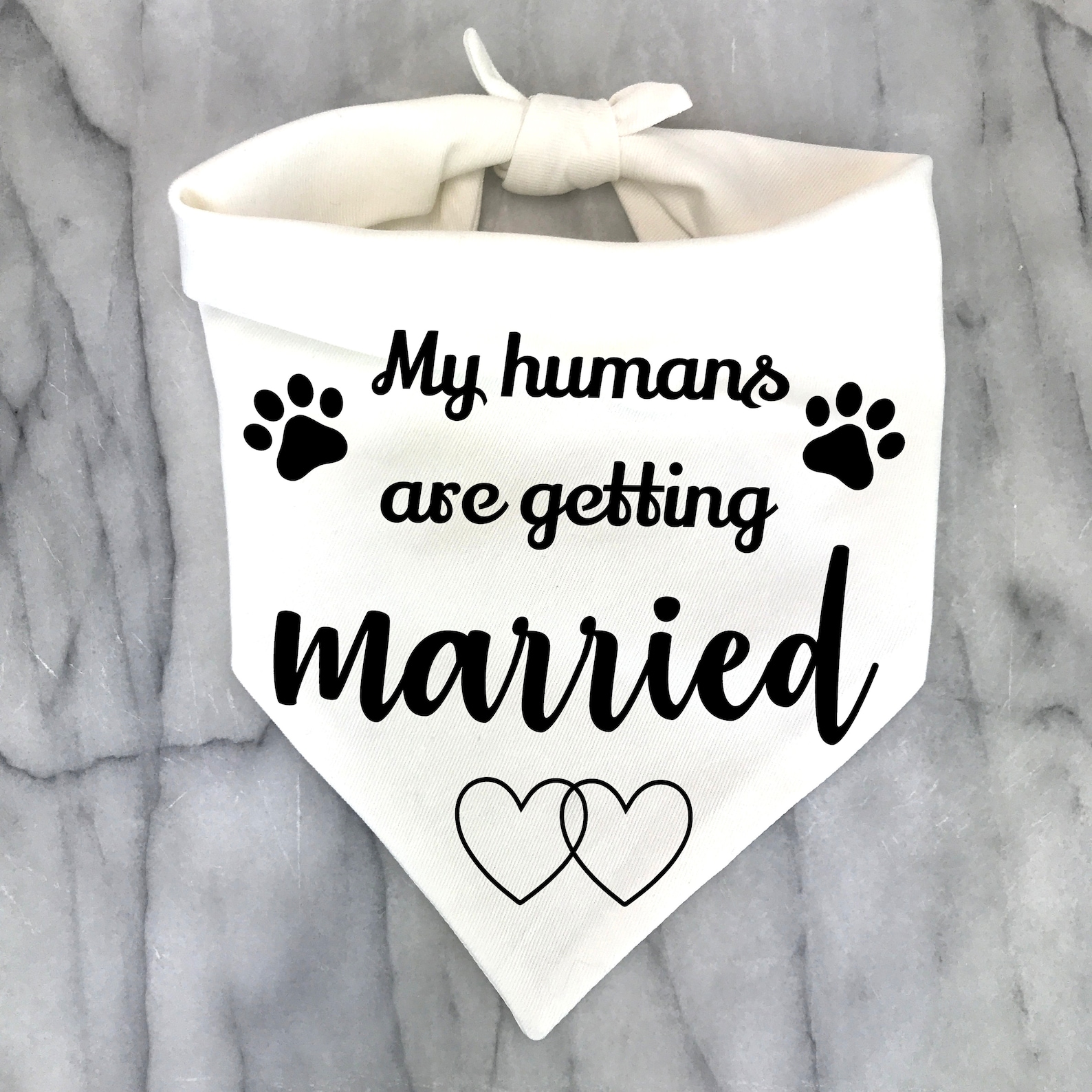 Wedding Dog Bandana Engagement Dog Gift White Dog Scarf Etsy