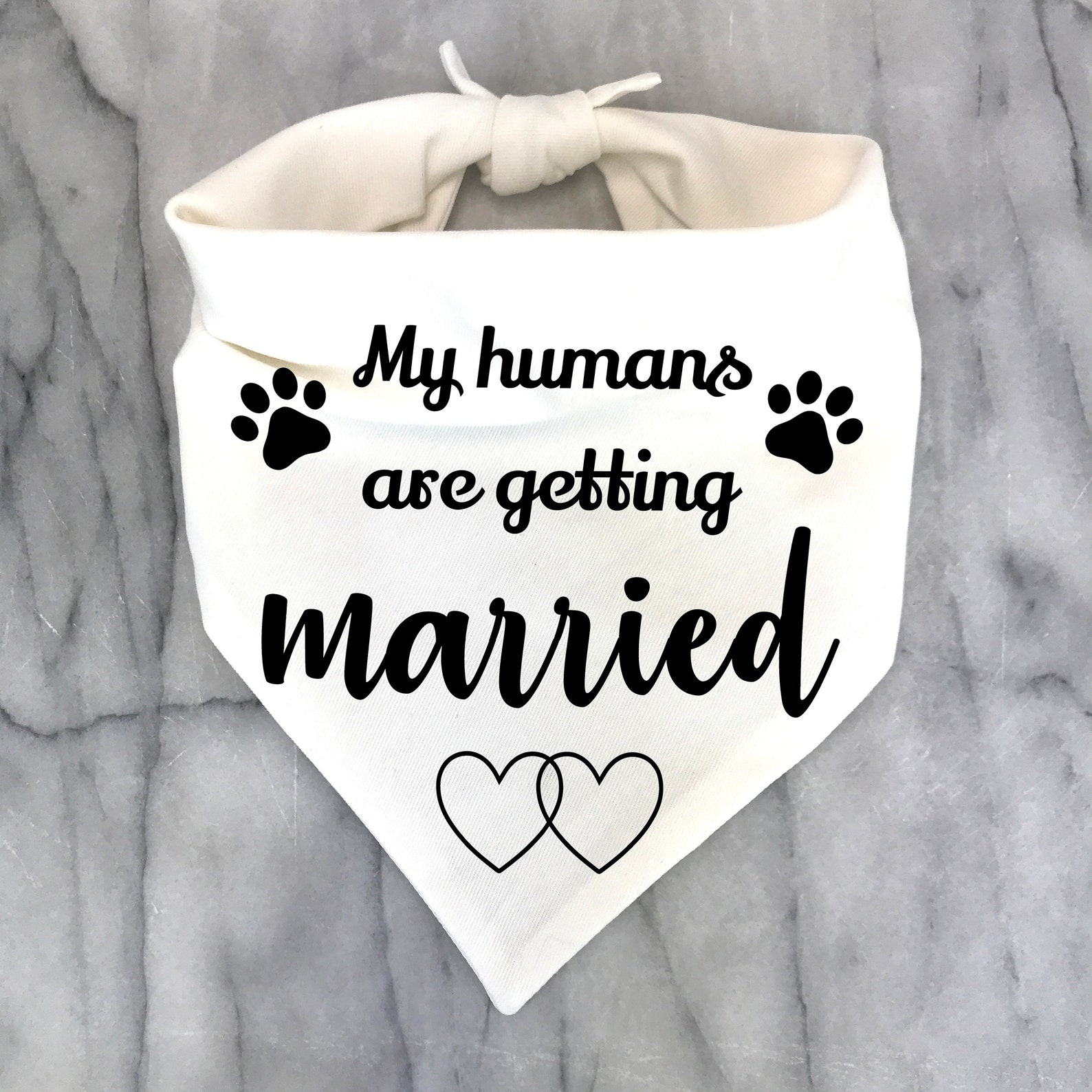 Wedding Dog Bandana Engagement Dog Gift White Dog Scarf Etsy