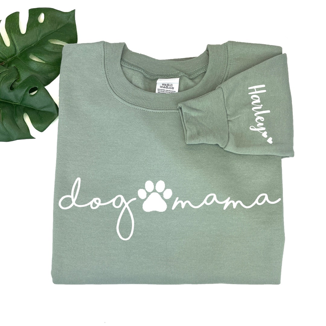 Dog Mama Sweatshirt, Dog Mom Shirt, Personalized Gift for Dog Lover ...