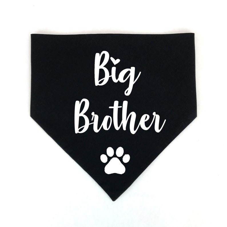 Big Brother Dog Bandana Pregnancy Announcement Photos Baby Etsy