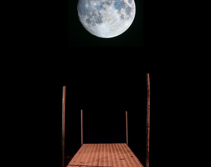 The Moon Docks (fine art print)