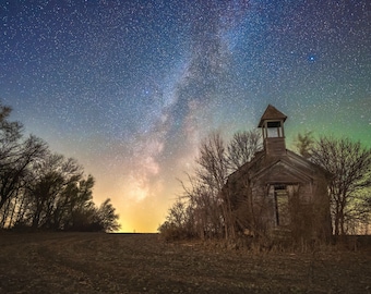 The School House Milky Way (fine art print)