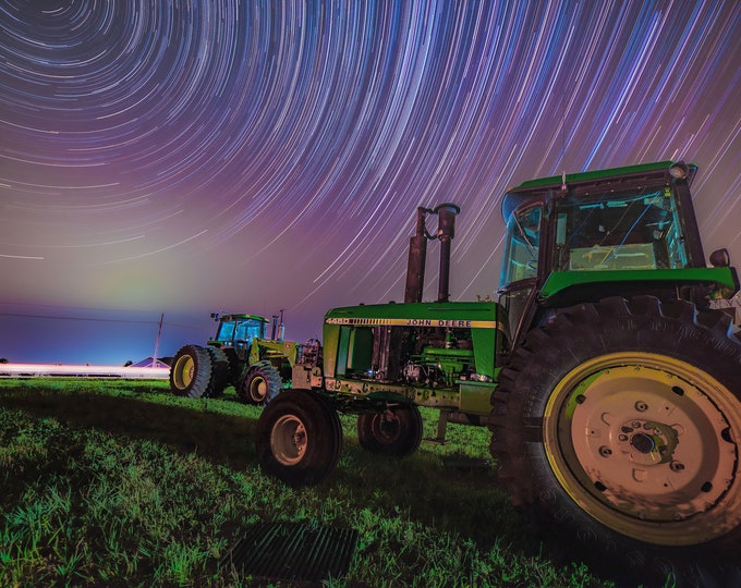 Star Trails on the Farm (fine art print)