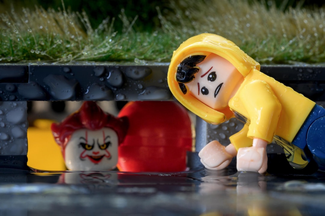 Georgie Meets Pennywise, Lego Photography Photo Print