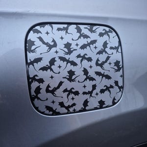 Dragons Fuel Cap Cover Car Decal, Car Accessories, Vinyl Decal, Vinyl Sticker, Car Decor.