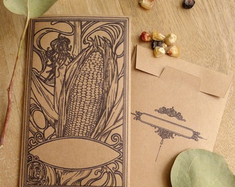 Printable Corn Seed Packet Template, DIY Garden Supply (Digital Download)