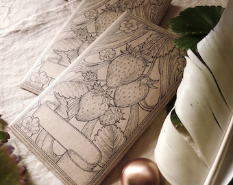 Printable strawberry seed packet, Instant download, Seed Envelope, Printable seed packet, Garden supply, DIY, Seed Storage