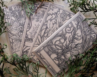 Printable Herb Seed Packet Template, Botanical DIY Envelopes (Digital Download)