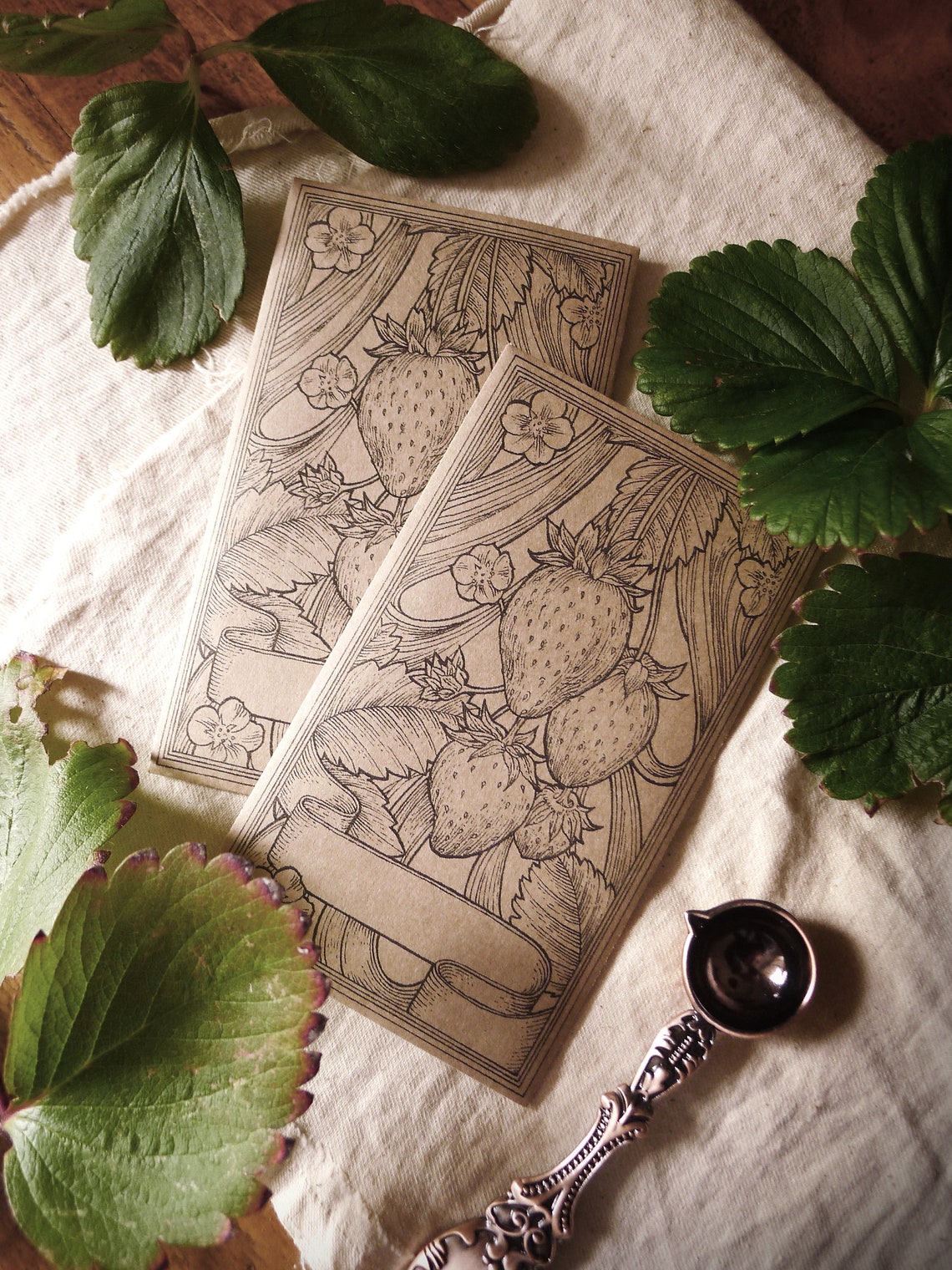 Printable Strawberry Seed Packet Instant Download Seed Etsy