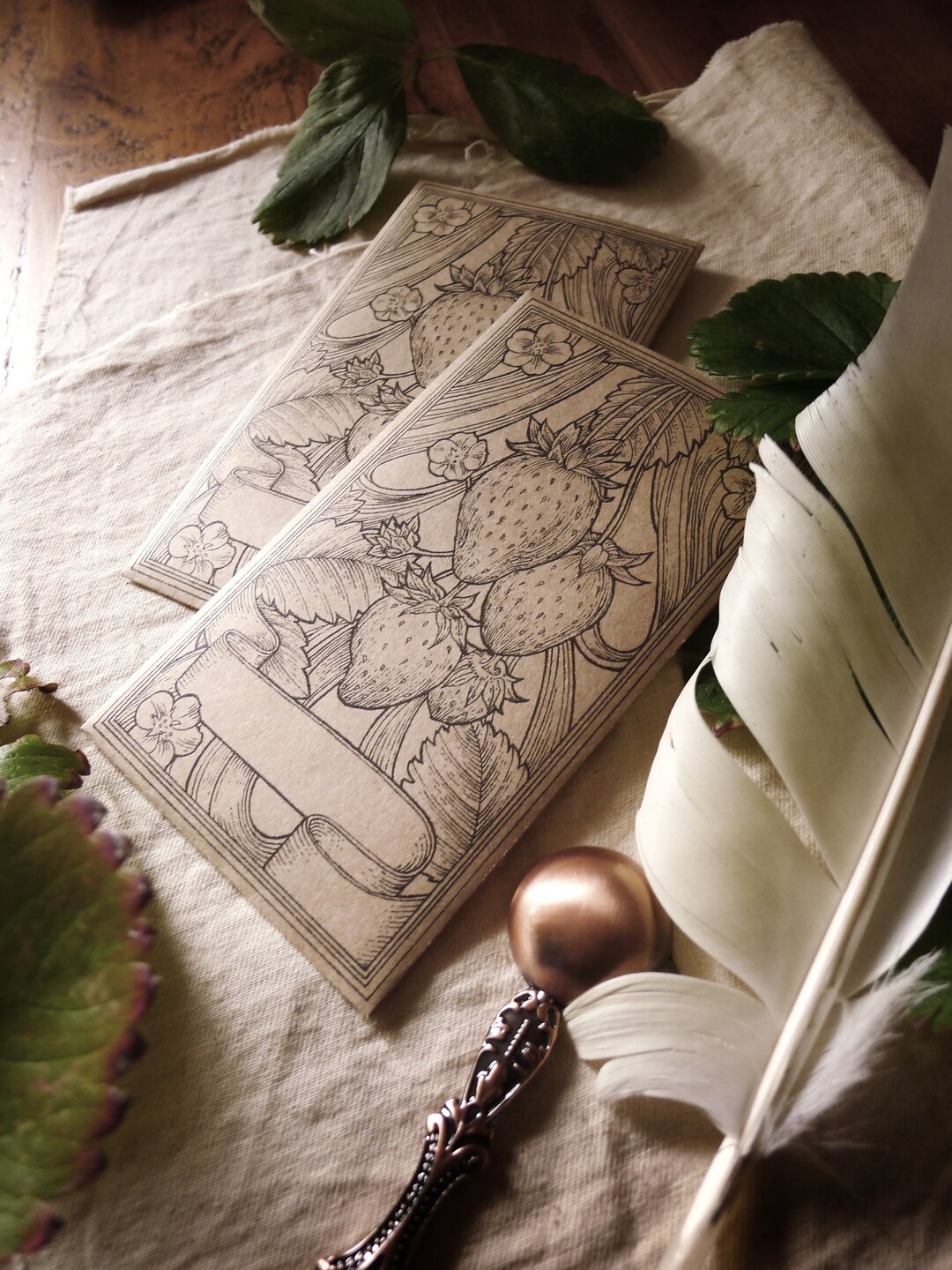 Printable Strawberry Seed Packet, Instant Download, Seed Envelope, Printable Seed Packet, Garden