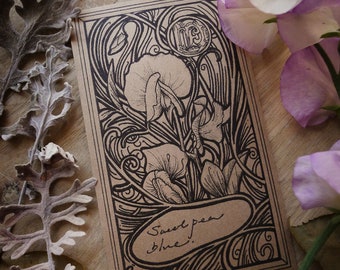 Sweet Pea Seed Packet Template – DIY Garden Envelope (Digital Download)