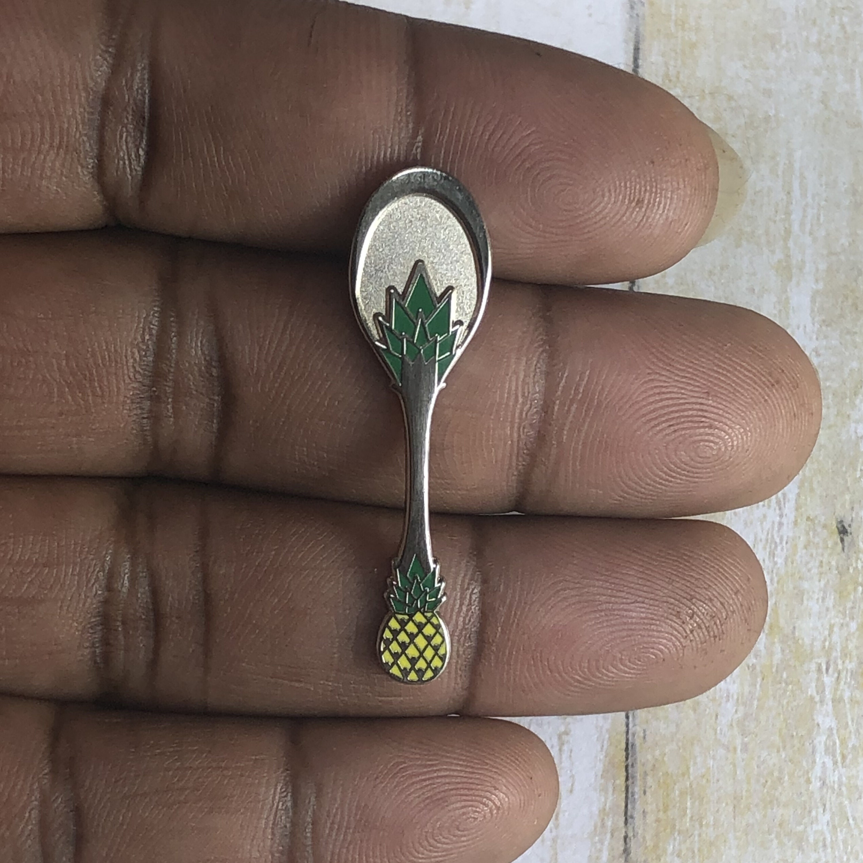 IVF Pineapple Spoon Hard Enamel Pin