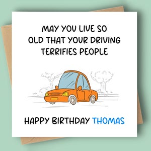 Personalised Funny Happy Birthday Rude Card Dad Friend Mum Husband Wife /CX Humorous Fun Cartoon
