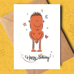 Marron - Carte d'anniversaire amusante pour lui, un meilleur ami, un petit ami, un fiancé, un mari ou un partenaire pour son anniversaire.