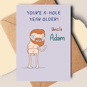 A Hole - biglietto di auguri di compleanno divertente e sfacciato per un migliore amico, compagno, fidanzata, fidanzato, fratello, fidanzato, fidanzata, marito, moglie, coniuge
