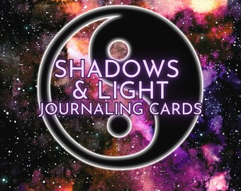 Baralho de cartas de diário Shadows & Light Oracle (tamanho pôquer)