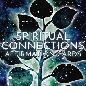 Affirmationskarten für spirituelle Verbindungen (Pokergröße)