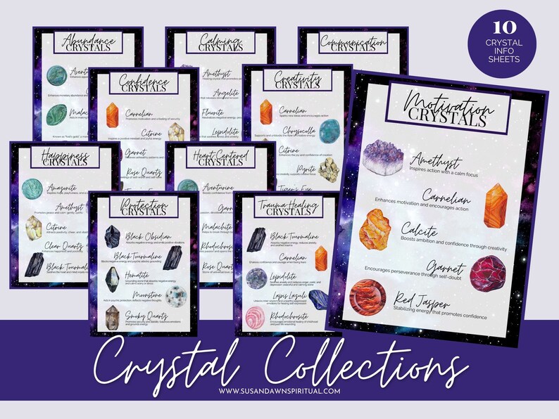 Crystal Collections Guide & Info Sheets DIGITAL/PRINTABLE FILE image 4