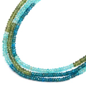 natural multi apatite beads, gemstone beads, apatite beads, rondelle beads, size 4 mm 8 inch strand, faceted apatite beads, for jewelry