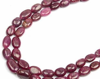 Lab-created Red Ruby Slice | Chakra Healing, Jewellery Craft 450