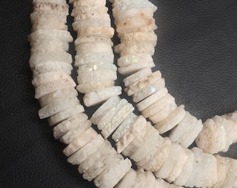 Solar Quartz Beads: 8 Inch Strand, Uneven Shape Gemstone Beads 19-21 MM