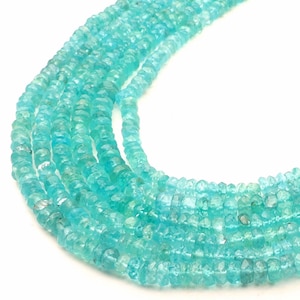 Apatite Beads, Faceted Beads, Rondelle Beads, Drilled Beads, Natural Sunstone Beads, Size 13 Inch Strand 3-4 MM, Handmade Beads jewelry