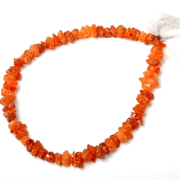 Natural Spessartite Mandarin Beads Spessartite Mandarin Orange Garnet Beads 8" Strand 5-7 MM Raw Beads, Mandarin Handmade Gemstone.