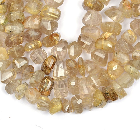 Golden Rutile Beads Tumble Shape Beads Natural Golden Rutile - Etsy