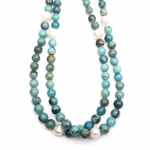 Natural Chrysocolla Round Beads: 4-6mm Gemstone Jewelry Making 16 inch