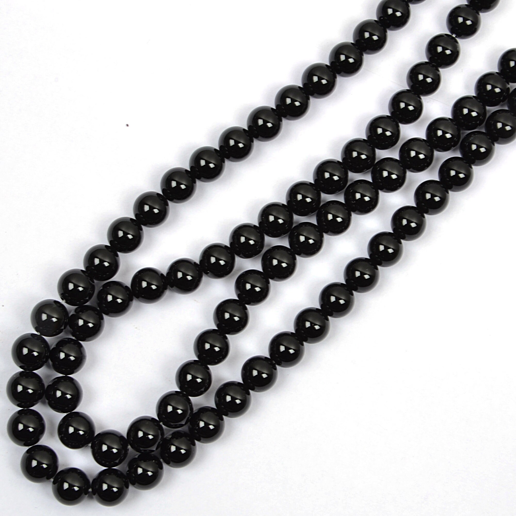 Natural Black Onyx Beads, Onyx Beads, 15 Inch Strand, Drilled Beads, Smooth Beads, Onyx 10 MM Beads, Onyx Wholesale Beads