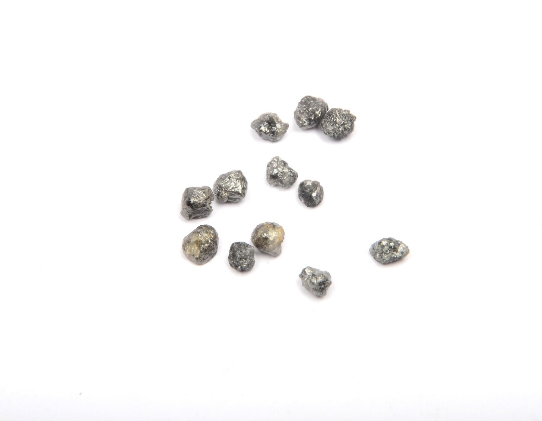 Natural Black Diamond Uncut Gemstone Raw Diamond Rough Diamond Etsy