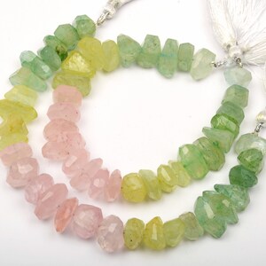 Aquamarine Gemstone Tumble Shape Beads Drilled Beads 8 inch Strand Aquamarine Beads Strand Faceted Beads  14-16MM Beads For Jewellery Making