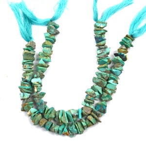 Turquoise beads, Gemstone beads, uneven Shape, Drilled turquoise Beads, smooth Beads, 8 inch strand, rough beads, Size 7-10 MM for jewelry