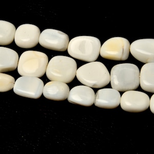 22 Pieces Natural white Opal Gemstone Beads, Drilled Beads, Opal Beads, Opal Nugget Beads, 13 Inch Strand 9X10-14X17 MM Beads For Jewelry