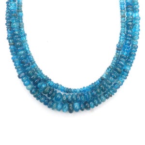 Apatite Beads, Smooth Beads, 16 inch Strand Size 4-5 MM Beads, Natural Apatite Beads, Jewelry Beads, Rondelle Shape Beads, Beads Jewelry