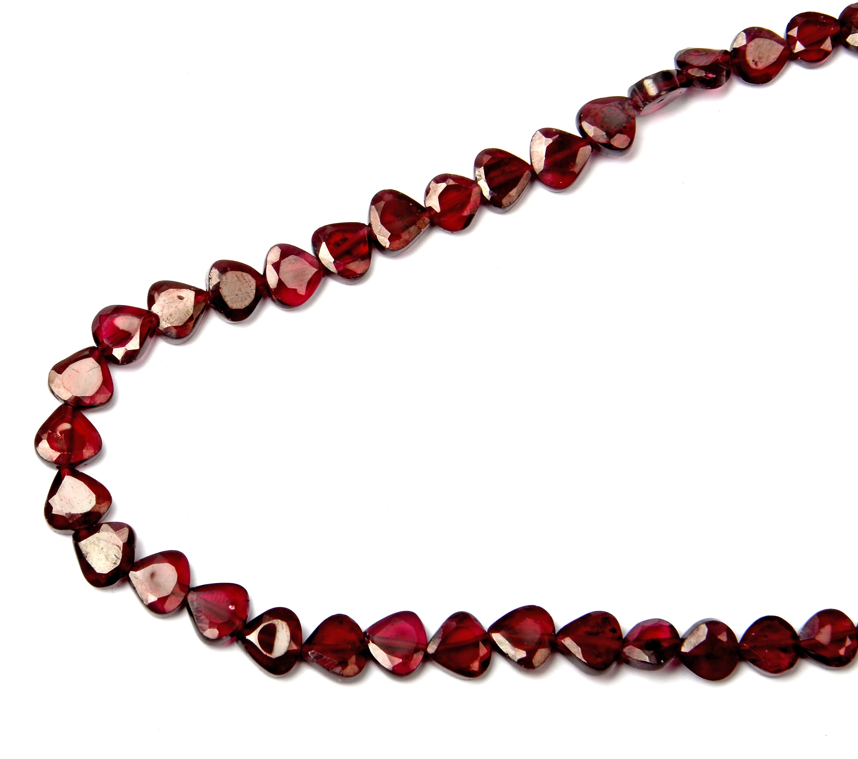 Natural Garnet Cushion Shape Loose Gemstone Beads S 13" BD-542 